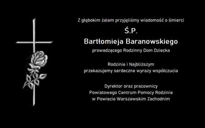 KONDOLENCJE NA CZARNYM TLE