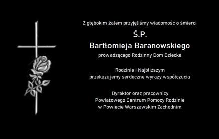 KONDOLENCJE NA CZARNYM TLE