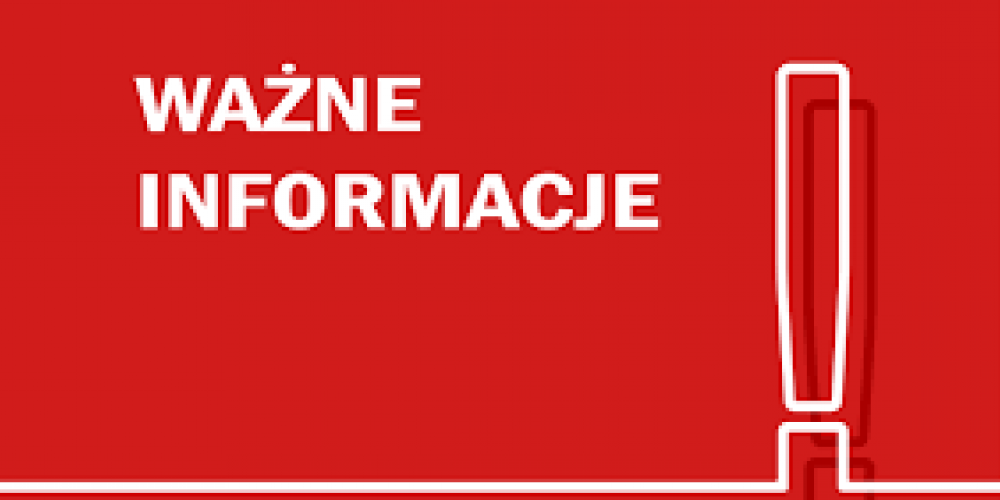 Ważne informacje