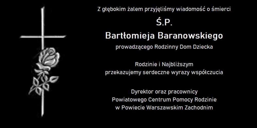 KONDOLENCJE NA CZARNYM TLE