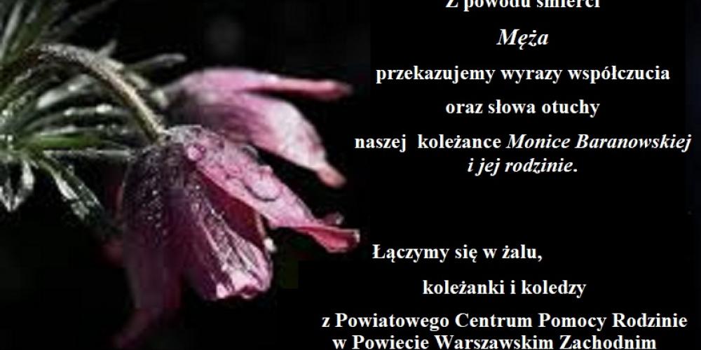 KONDOLENCJE DLA KOLEŻANKI KWIAT